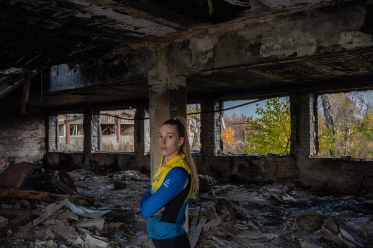 Photos show Ukraine's historic training center in ruins, but children and athletes still train | iNFOnews.ca