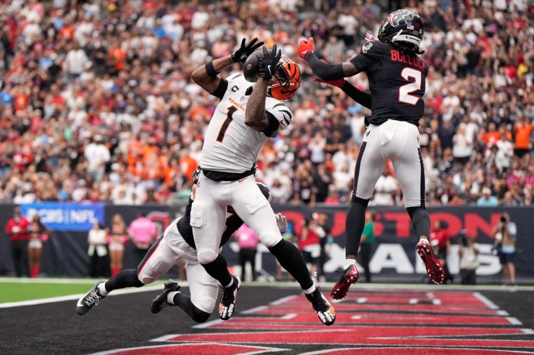 Ja'Marr Chase scores 2 TDs on passes from Joe Burrow to lead the Bengals past the Texans 20-6 | iNFOnews.ca