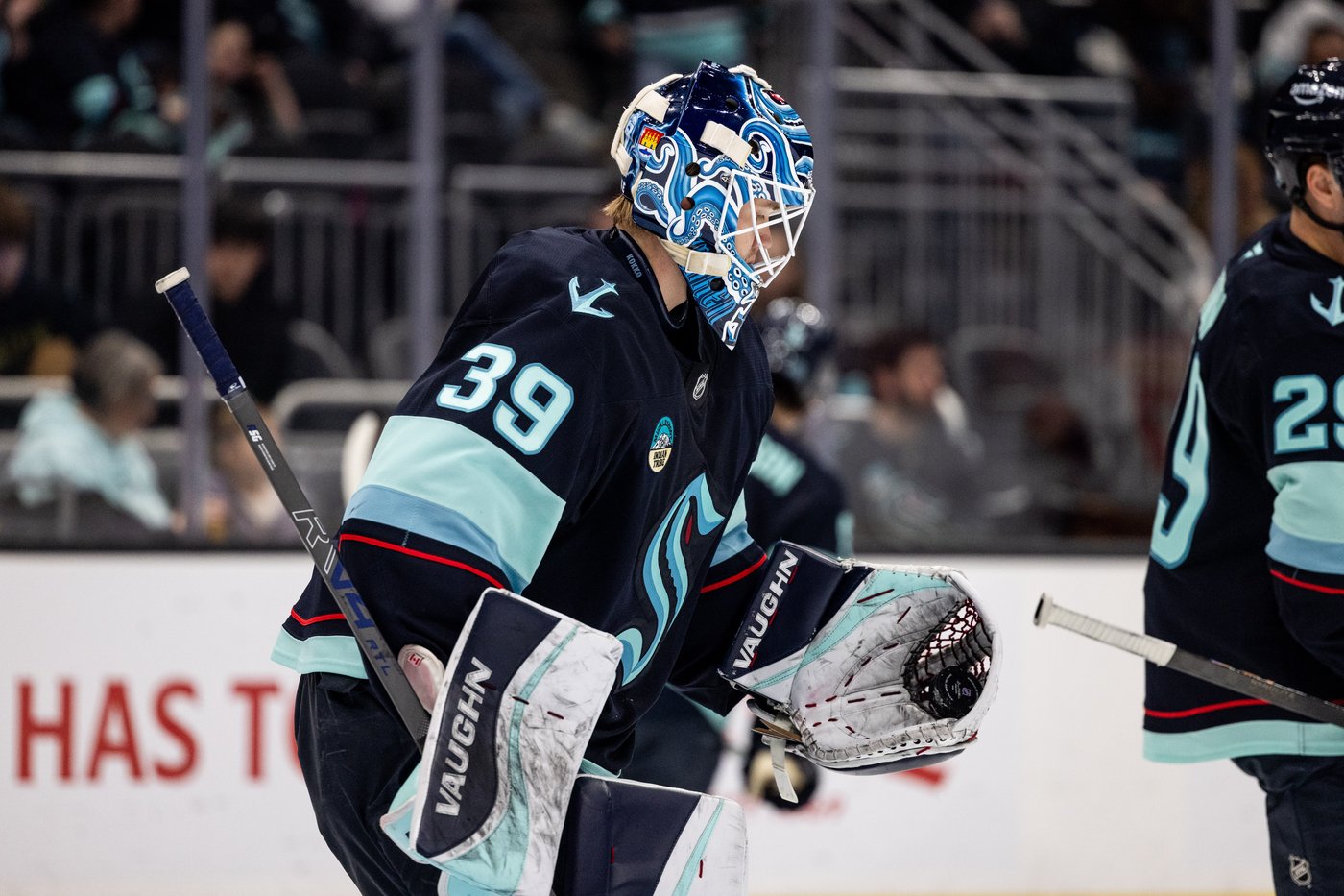 Kokko attempts goalie goal in 1st NHL start, stops 26 shots as Kraken beat Flames 4-1 | iNFOnews.ca Kokko attempts goalie goal in 1st NHL start, stops 26 shots as Kraken beat Flames 4-1 | iNFOnews.ca
