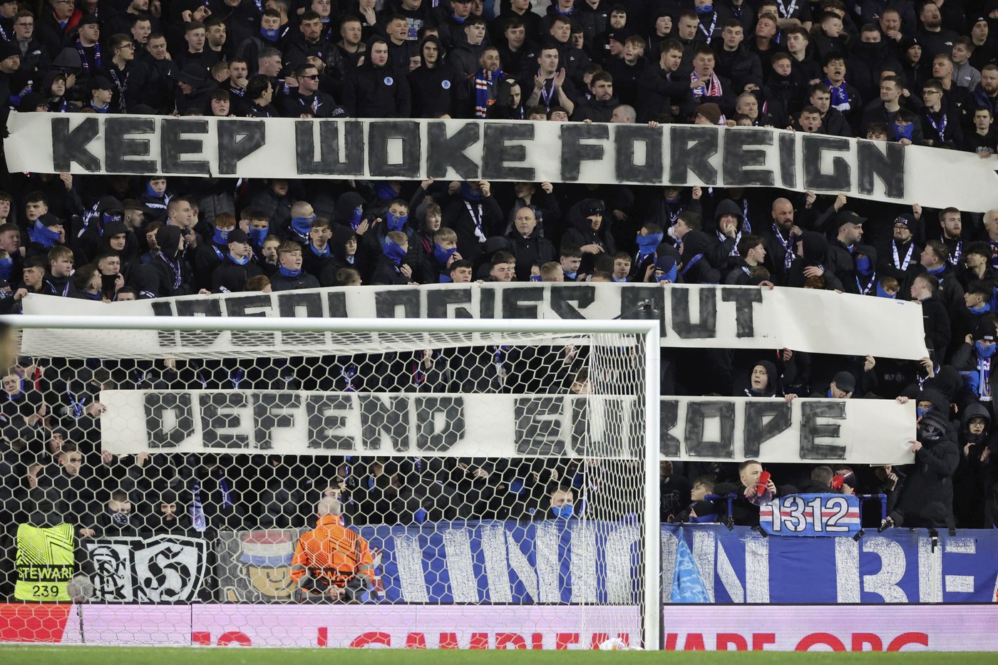 After anti-woke stadium banner Rangers condemns fans and faces UEFA sanctions | iNFOnews.ca After anti-woke stadium banner Rangers condemns fans and faces UEFA sanctions | iNFOnews.ca