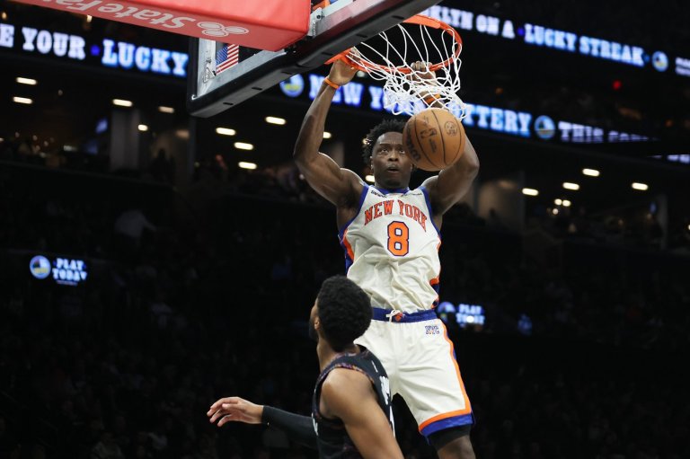Knicks edge Nets 93-92 for their 14th straight victory in the New York rivalry | iNFOnews.ca