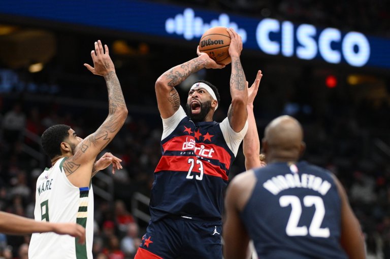 Anthony Davis already receiving 'MVP' chants in Washington. He scored 34 points in debut for Wizards | iNFOnews.ca