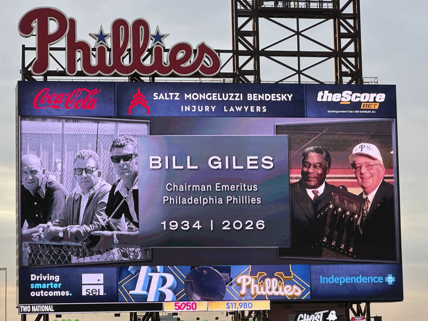 Bill Giles, longtime Philadelphia Phillies owner and executive, dies at 92 | iNFOnews.ca