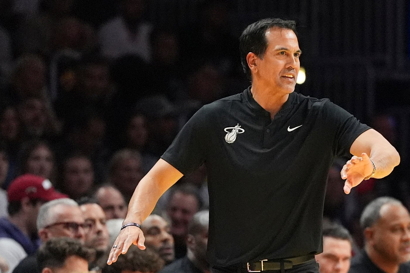 Erik Spoelstra had no idea why he was getting drenched in the locker room. His 800th win was why | iNFOnews.ca