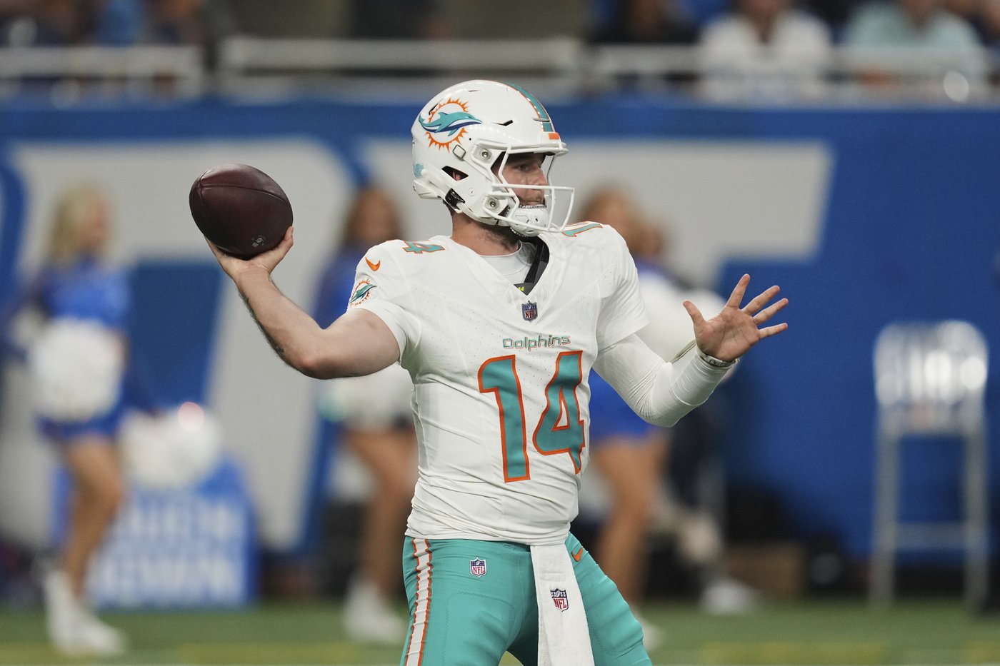 Zach Wilson and Quinn Ewers lead Dolphins to 24-17 preseason win over Lions | iNFOnews.ca