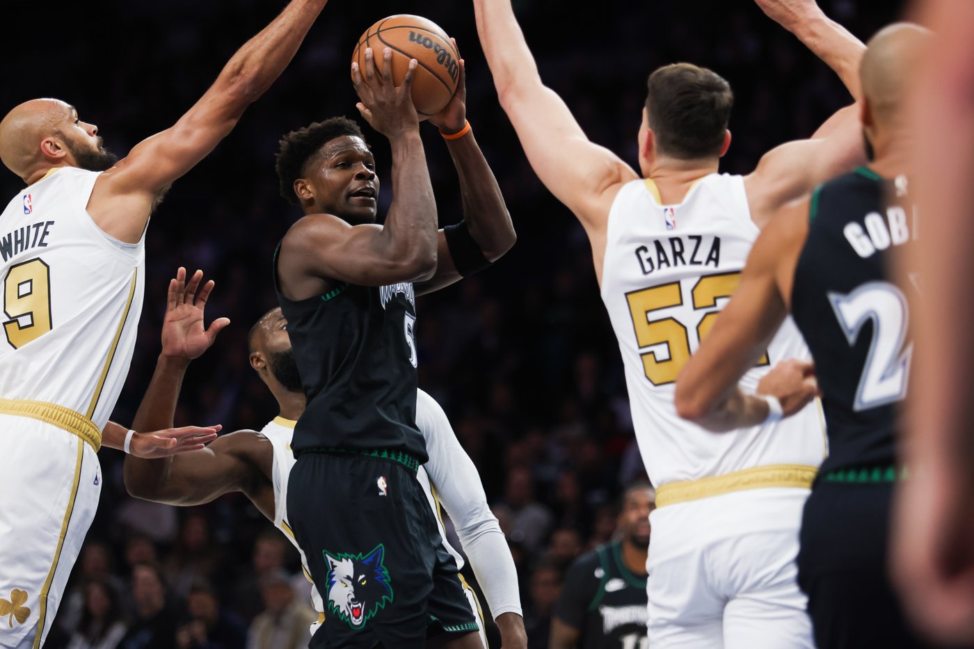 Edwards caps 39-point performance with unlikely 3 as Timberwolves hold off Celtics | iNFOnews.ca
