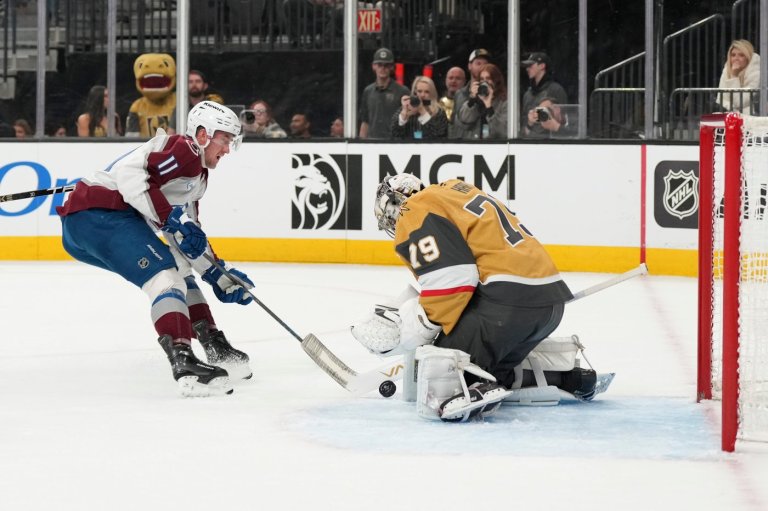 Necas scores twice, MacKinnon gets shootout winner, Avs top Knights 6-5 | iNFOnews.ca