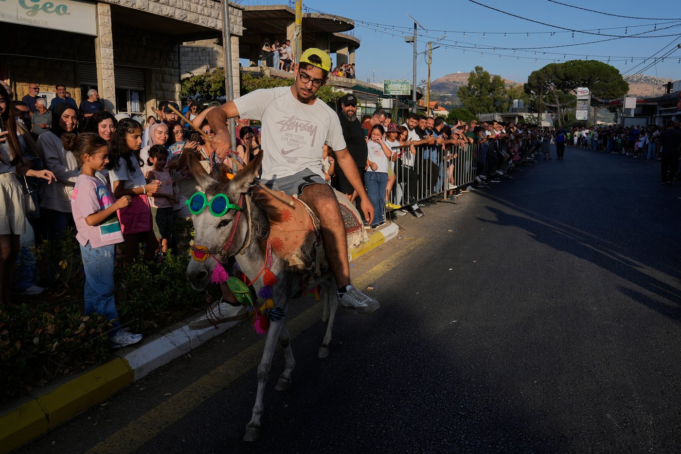 Donkeys don bows and sunglasses for a summer race in southern Lebanon, in photos | iNFOnews.ca
