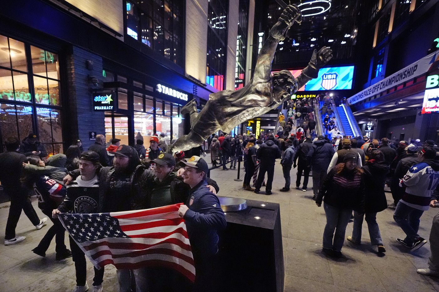 American fans lightly boo 'O Canada' before 4 Nations Face-Off title game | iNFOnews.ca