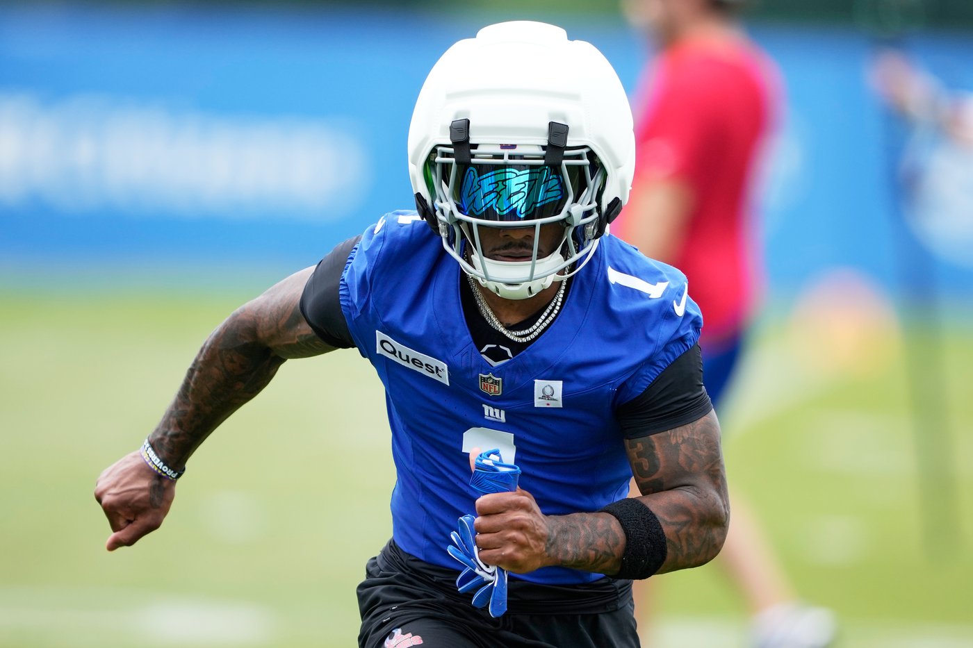 Still no target for a return, Malik Nabers on the field at Giants training camp sparks optimism | iNFOnews.ca