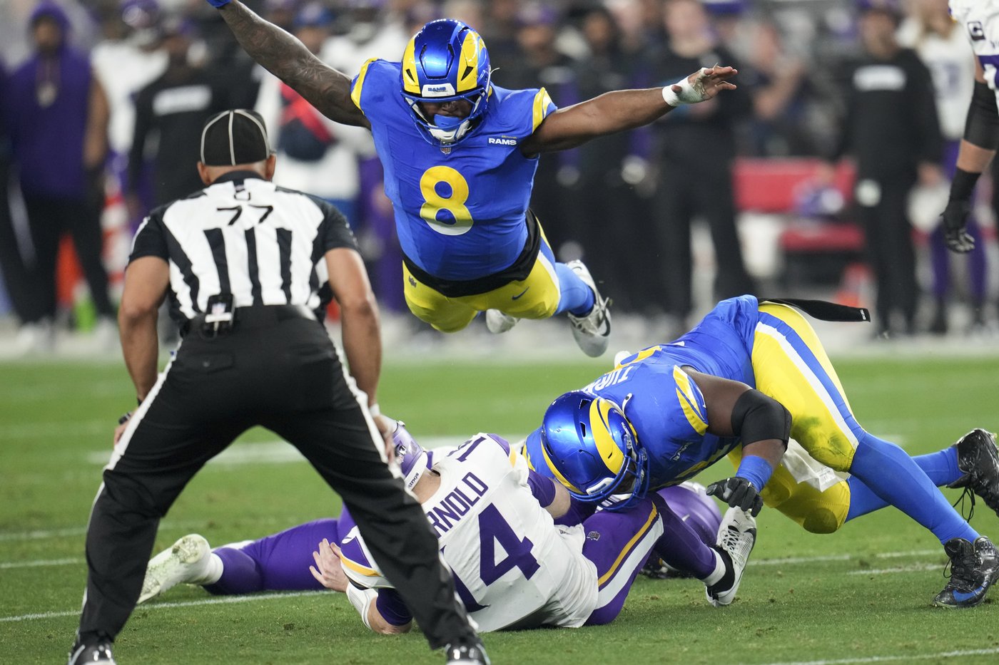 Rams overwhelm Vikings 27-9 in wild-card playoff game moved to Arizona because of LA wildfires | iNFOnews.ca Rams overwhelm Vikings 27-9 in wild-card playoff game moved to Arizona because of LA wildfires | iNFOnews.ca