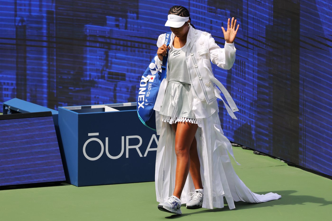 Naomi Osaka exits U.S. Open, but not before displaying one more 'swaggy' fashion ensemble | iNFOnews.ca Naomi Osaka exits U.S. Open, but not before displaying one more 'swaggy' fashion ensemble | iNFOnews.ca