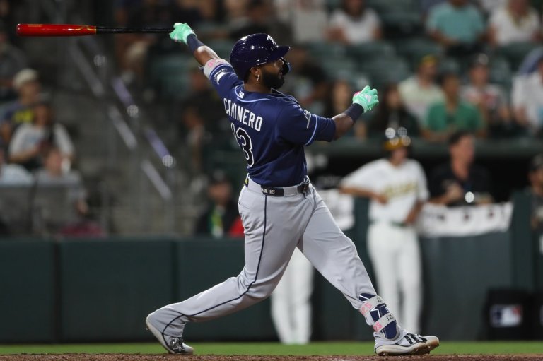 Caminero hits a three-run homer as Rays rally with an eight-run eighth and beat the Athletics 10-6 | iNFOnews.ca