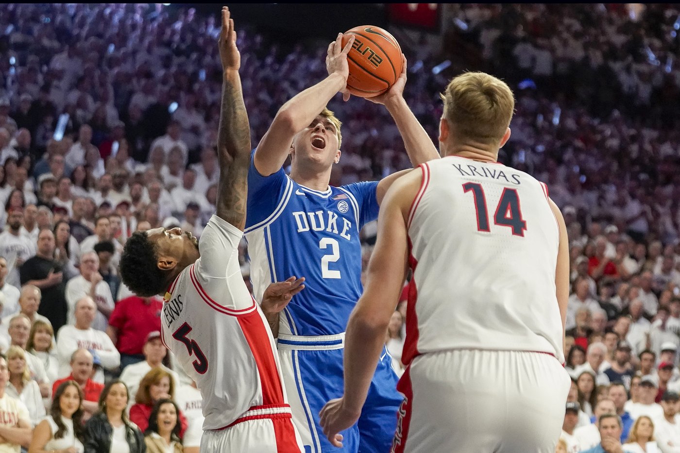 Cooper Flagg scores 24 points, leads No. 12 Duke to a 69-55 road win over No. 17 Arizona | iNFOnews.ca Cooper Flagg scores 24 points, leads No. 12 Duke to a 69-55 road win over No. 17 Arizona | iNFOnews.ca