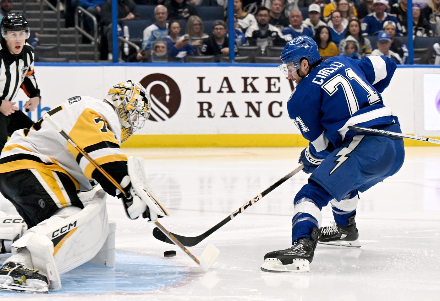 Cirelli gets 2nd career hat trick and Lightning move into 1st in Atlantic after beating Penguins 6-3 | iNFOnews.ca Cirelli gets 2nd career hat trick and Lightning move into 1st in Atlantic after beating Penguins 6-3 | iNFOnews.ca