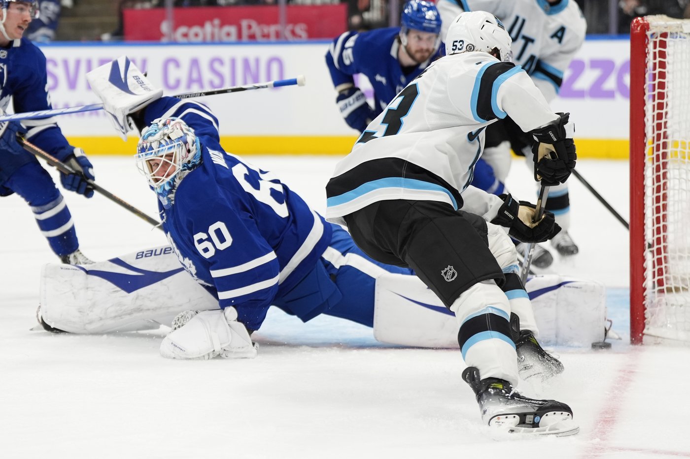 Marner scores twice as Maple Leafs win first-ever meeting with Utah Hockey Club | iNFOnews.ca Marner scores twice as Maple Leafs win first-ever meeting with Utah Hockey Club | iNFOnews.ca