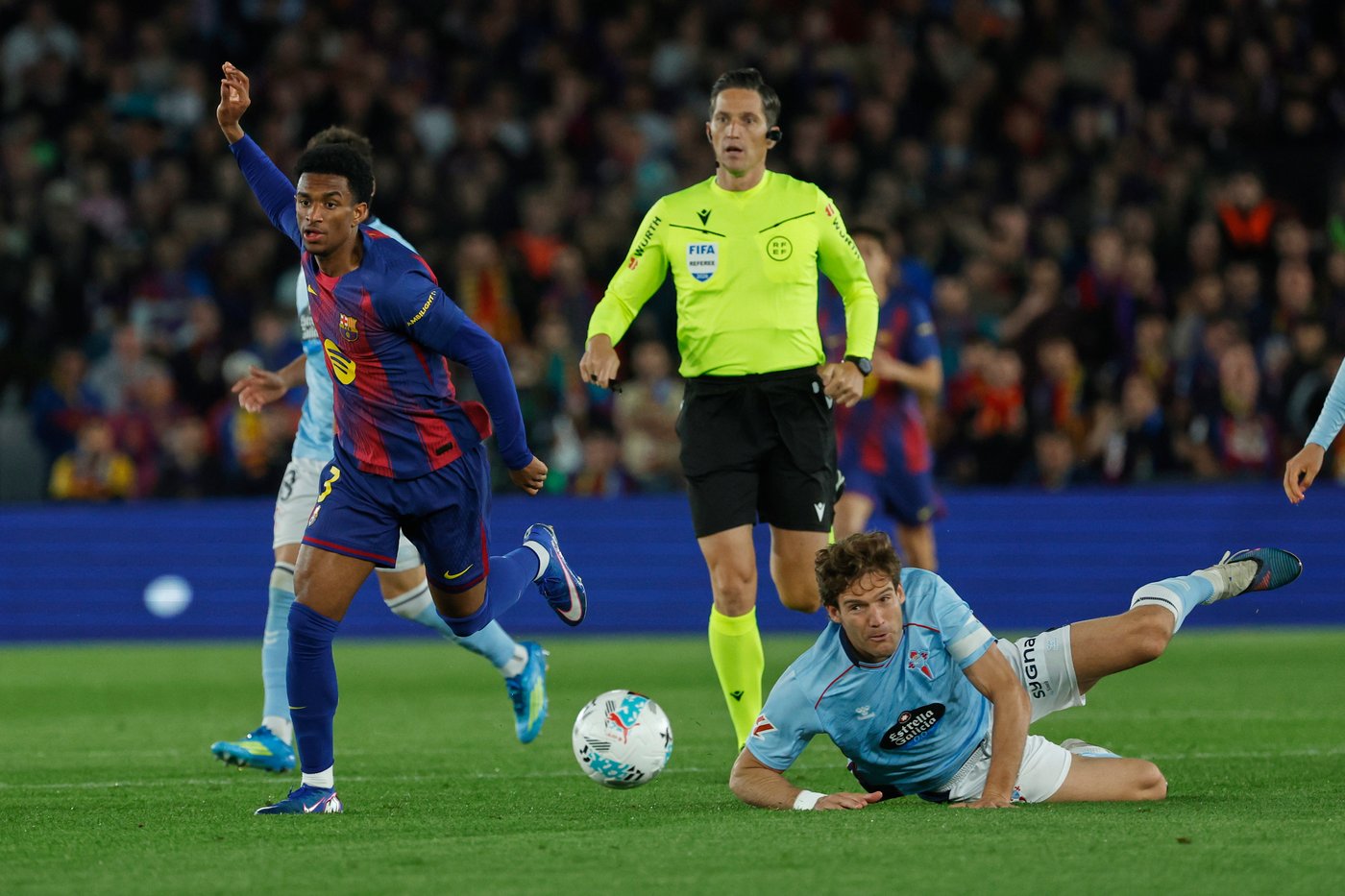 Barcelona edges Celta to restore 9-point lead over Real Madrid but Yamal and Cancelo injured | iNFOnews.ca