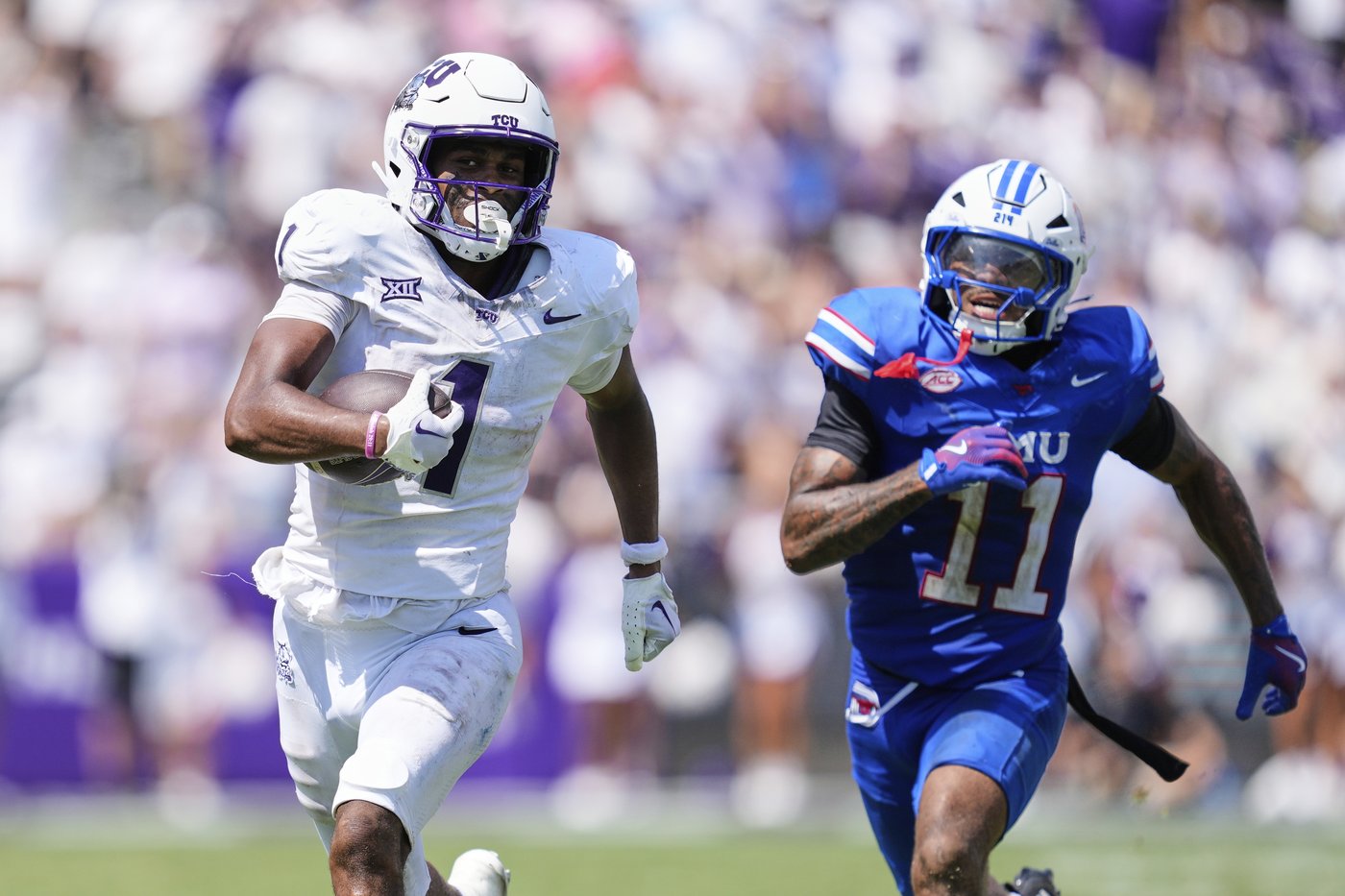 Eric McAlister has 254 yards and 3 TDs receiving as TCU beats SMU 35-24 in last scheduled meeting | iNFOnews.ca