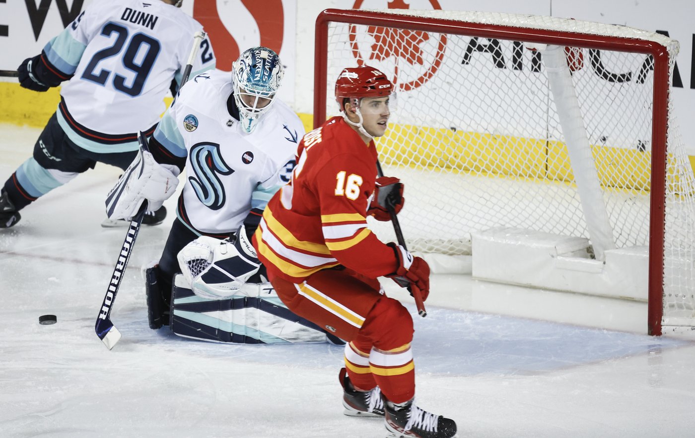 Beniers scores in OT as Kraken rally to beat Flames 3-2 | iNFOnews.ca