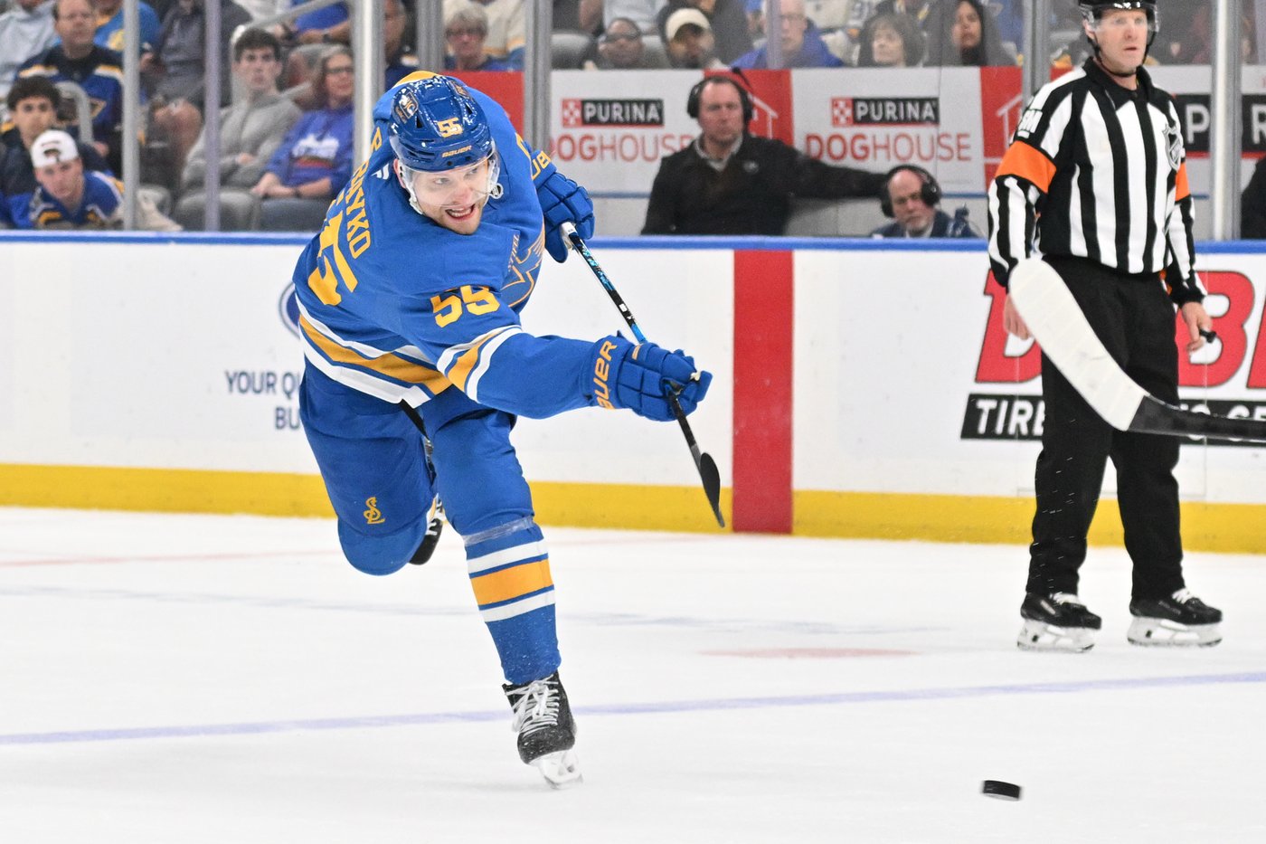 Jimmy Snuggerud scores twice, leads Blues back from 3-goal deficit to beat Penguins 7-5 | iNFOnews.ca