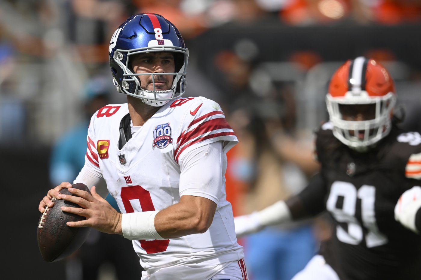 Rookie Malik Nabers catches 2 TD passes from Daniel Jones as Giants hold off banged-up Browns 21-15 | iNFOnews.ca Rookie Malik Nabers catches 2 TD passes from Daniel Jones as Giants hold off banged-up Browns 21-15 | iNFOnews.ca