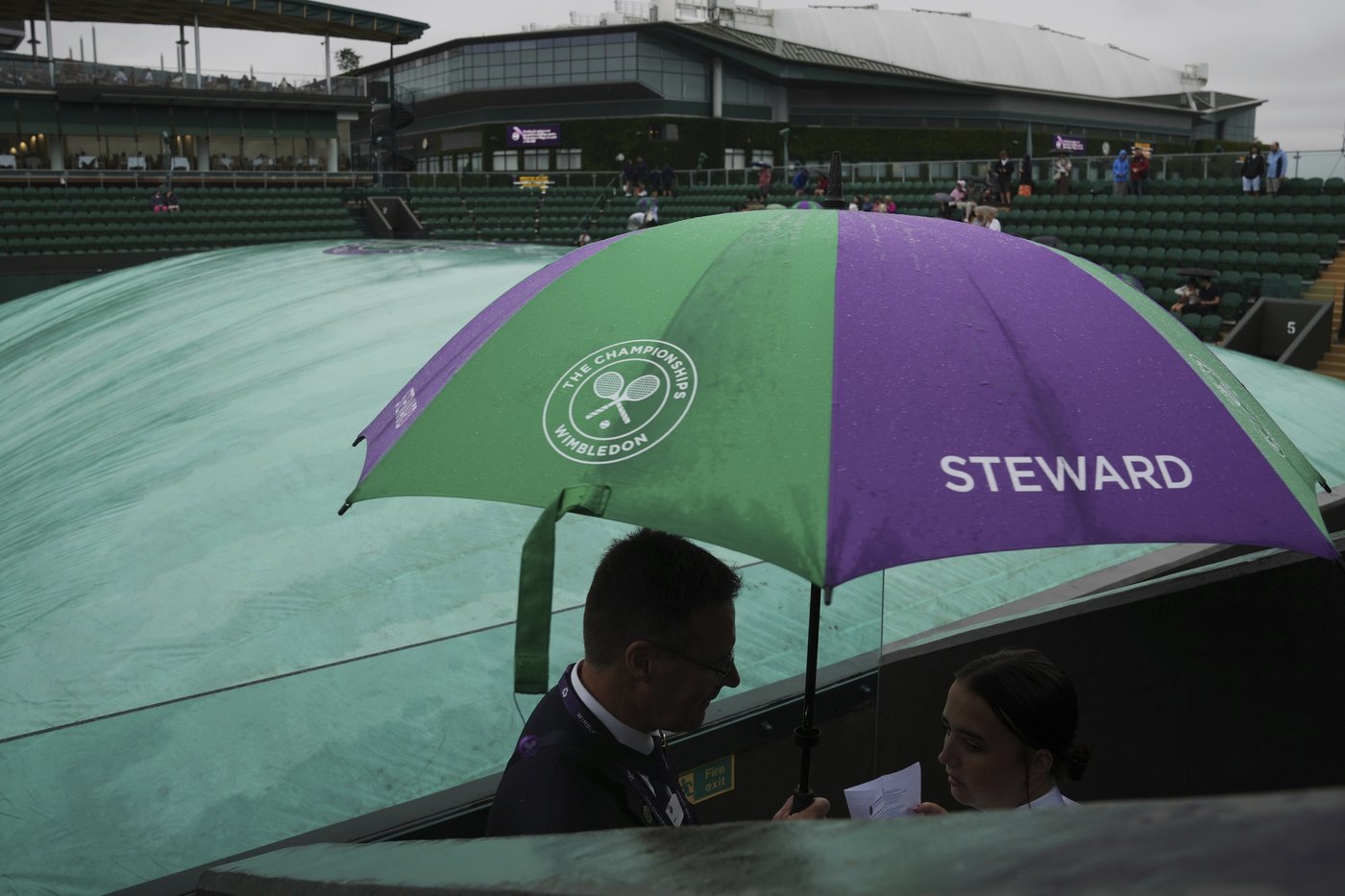Photos show the rain on Day 3 after the Wimbledon heatwave | iNFOnews.ca
