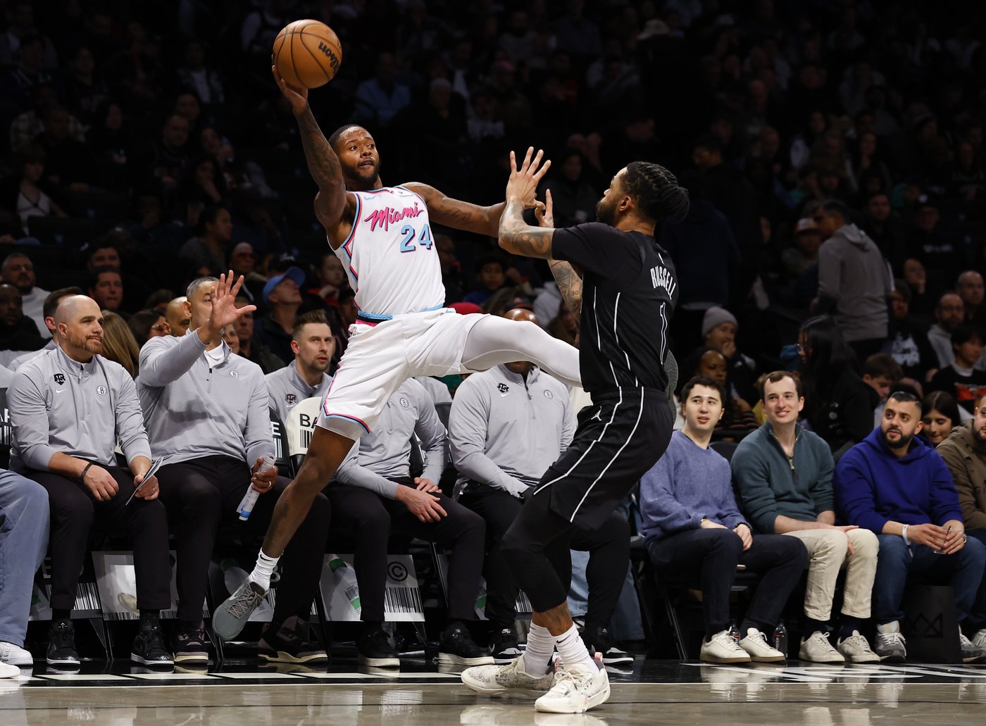 Herro, Adebayo lead Heat past Nets 106-97 on Vince Carter's jersey retirement night | iNFOnews.ca Herro, Adebayo lead Heat past Nets 106-97 on Vince Carter's jersey retirement night | iNFOnews.ca