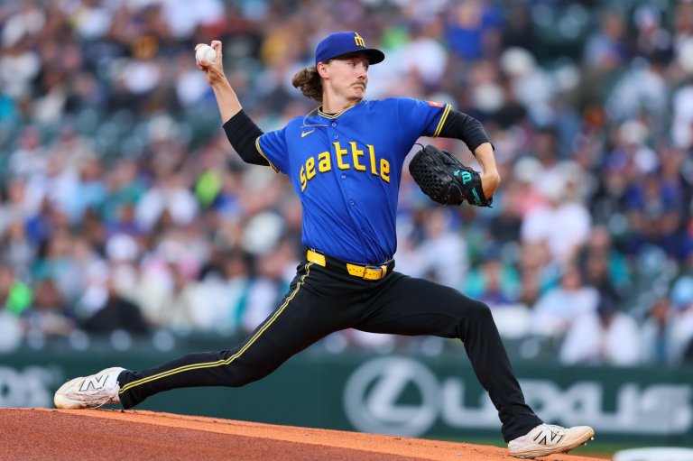 Mariners pitcher Bryce Miller takes no-hitter into 7th inning against Angels | iNFOnews.ca
