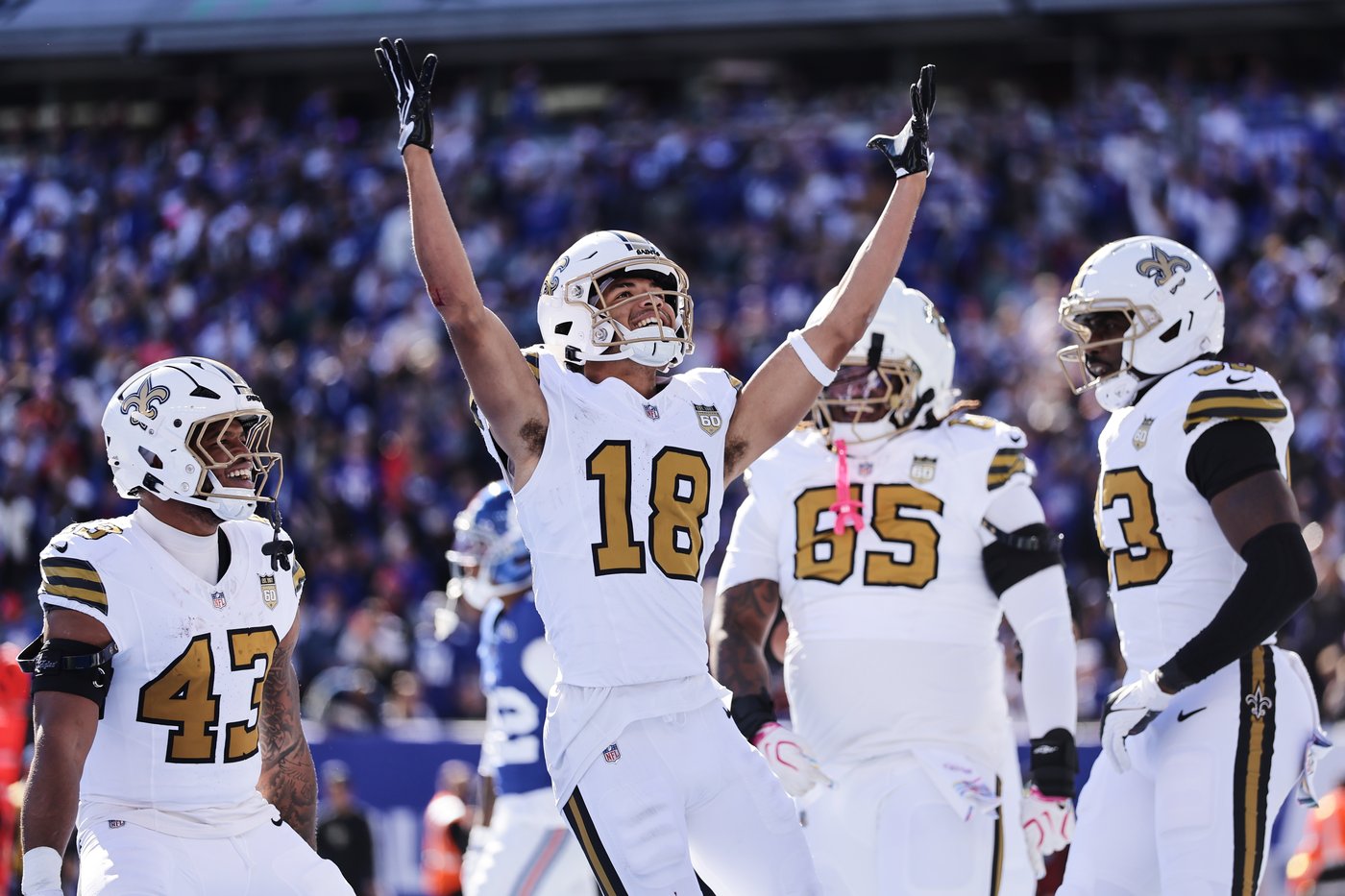Tyler Shough and Saints score 34 consecutive points, hold on to beat Giants 34-27 and end skid | iNFOnews.ca Tyler Shough and Saints score 34 consecutive points, hold on to beat Giants 34-27 and end skid | iNFOnews.ca