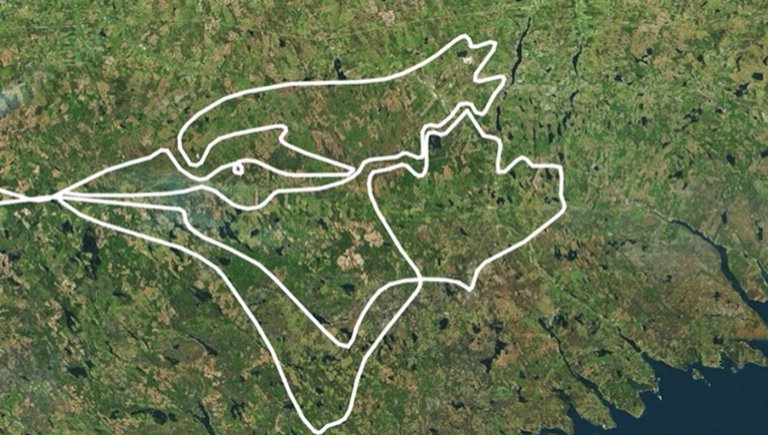 'A lot of twists and turns': Halifax pilot draws Blue Jays logo in the sky | iNFOnews.ca