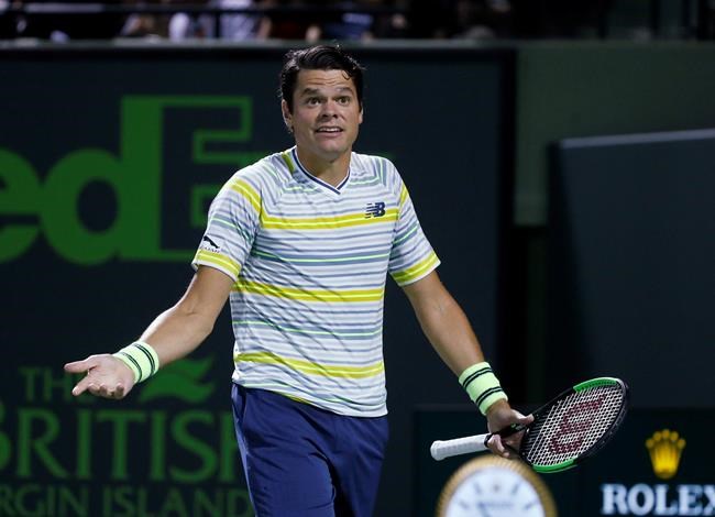 Canada's Raonic loses to del Potro in three sets in quarterfinal of Miami Open | iNFOnews.ca