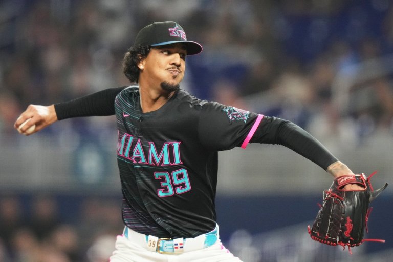 Pérez throws 1-hitter for just 11th MLB complete-game shutout this year as Marlins beat Braves 3-0 | iNFOnews.ca