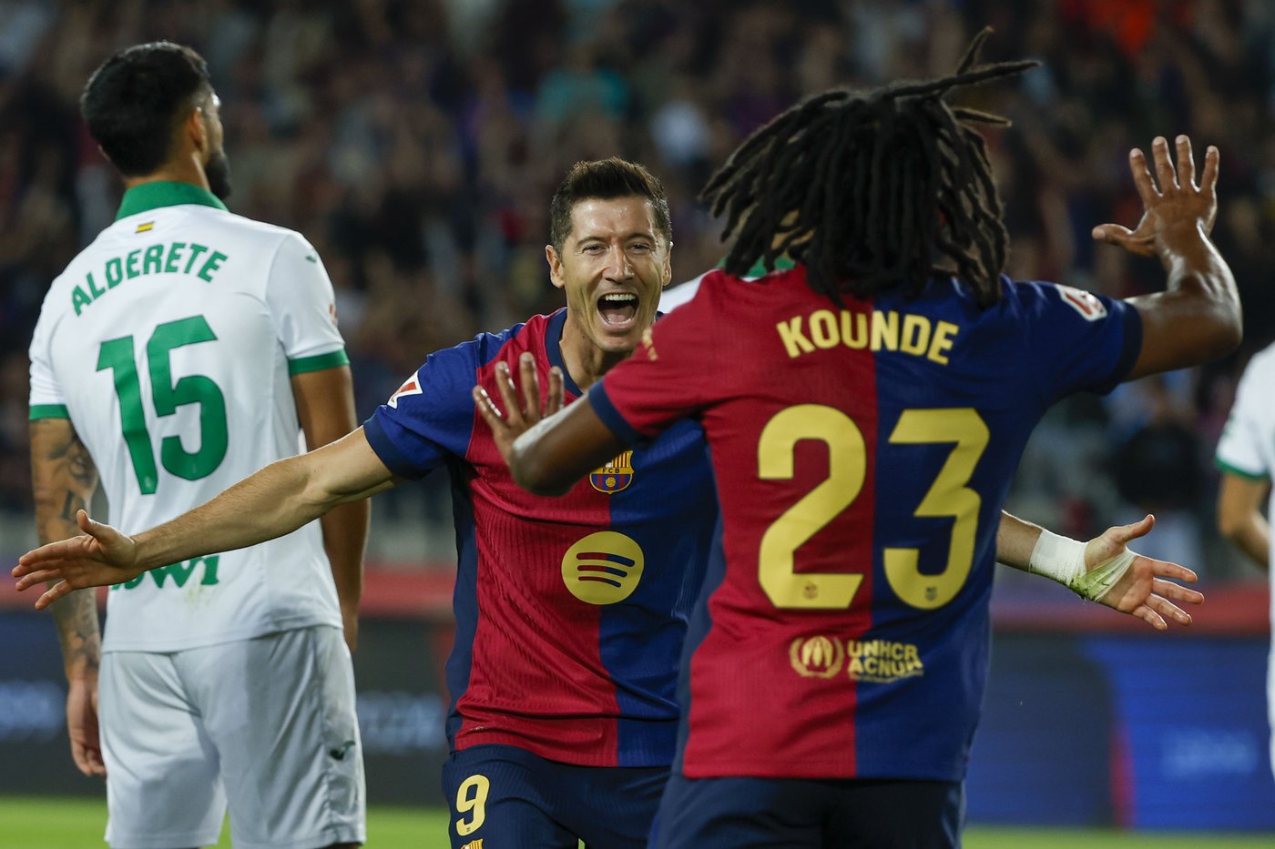 Lewandowski scores his 7th goal to give Barcelona its 7th straight win in Spanish league | iNFOnews.ca Lewandowski scores his 7th goal to give Barcelona its 7th straight win in Spanish league | iNFOnews.ca