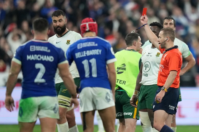 De Jager suspended for the rest of Springboks' tour after red card in Paris | iNFOnews.ca