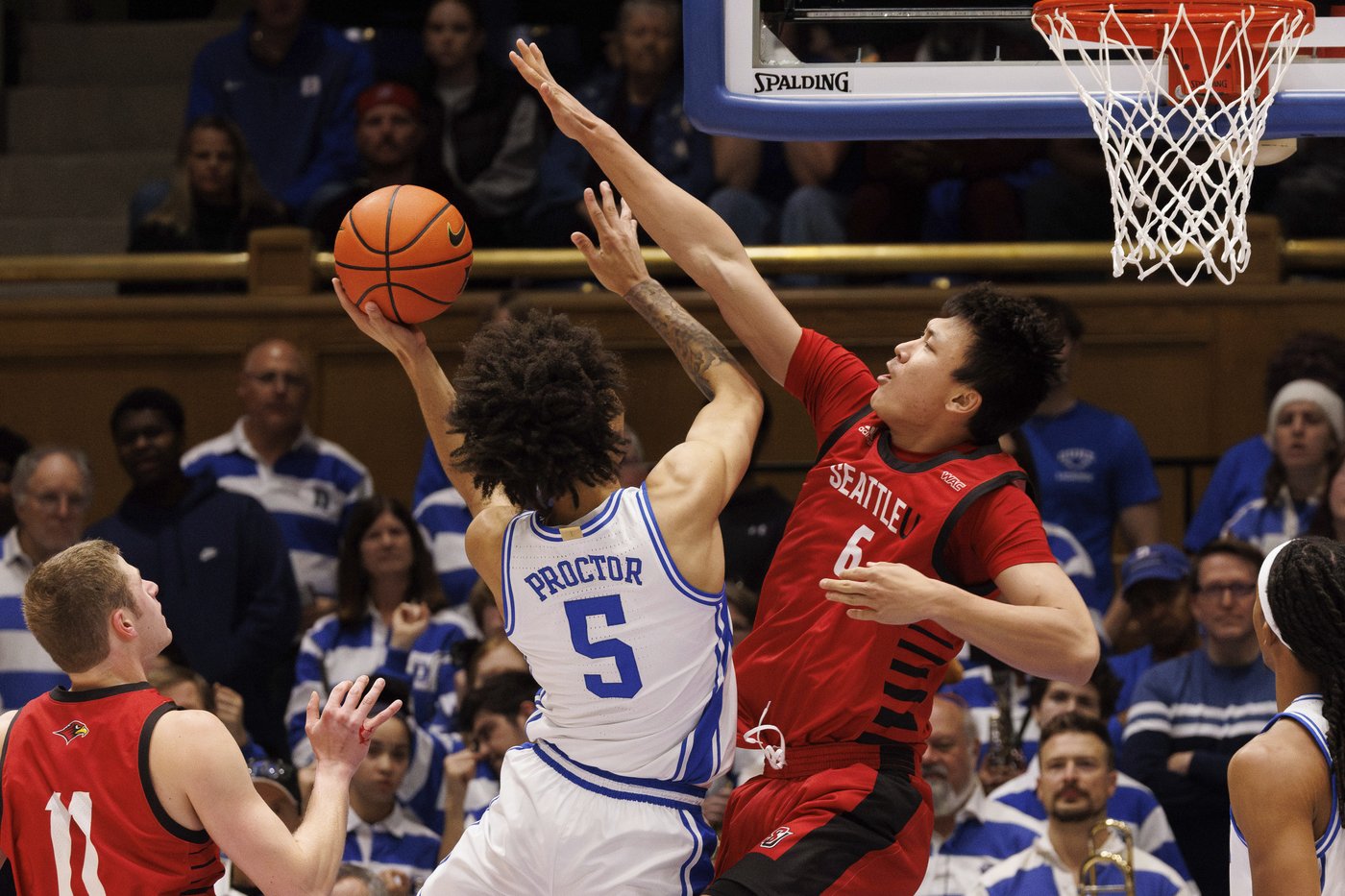 Proctor, Flagg help No. 11 Duke regroup from Kansas loss by beating Seattle 70-48 | iNFOnews.ca