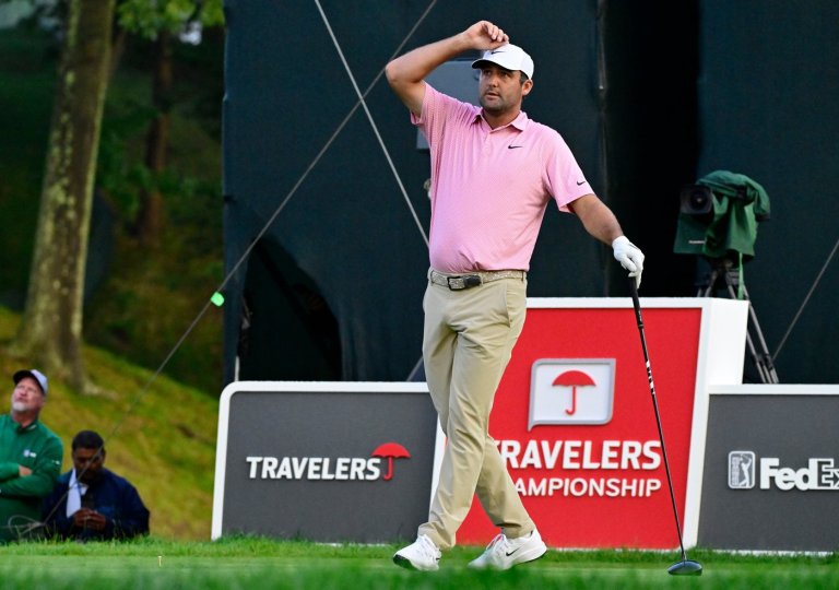 Scheffler makes clutch putt to force Monday playoff against Hovland in Travelers Championship | iNFOnews.ca