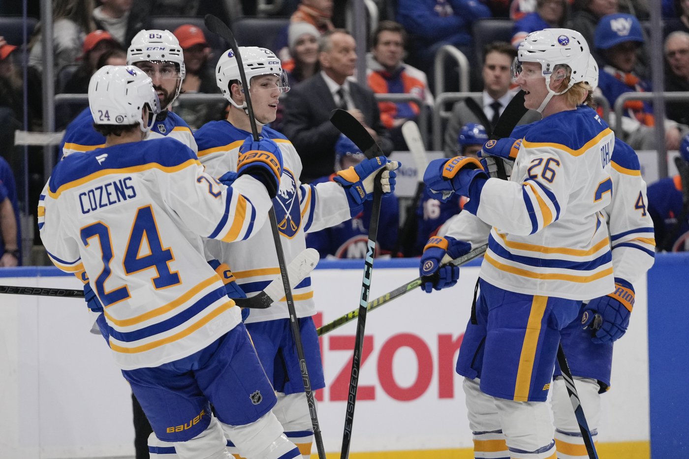 Rasmus Dahlin stars as the Sabres stop a 13-game slide by routing the Islanders 7-1 | iNFOnews.ca