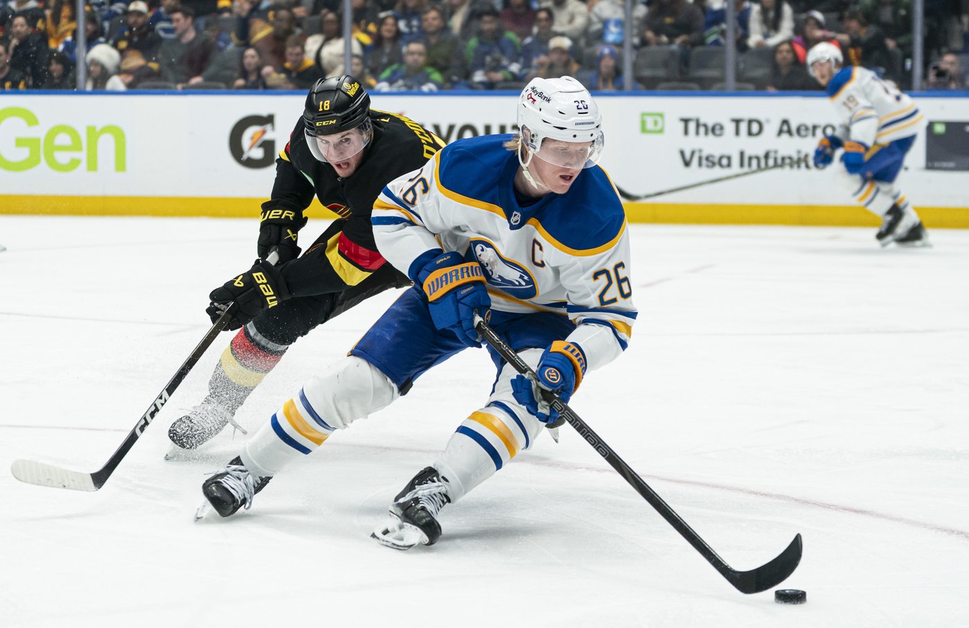 Dahlin puts up two points, Buffalo Sabres rattle out 3-2 win over Vancouver Canucks | iNFOnews.ca Dahlin puts up two points, Buffalo Sabres rattle out 3-2 win over Vancouver Canucks | iNFOnews.ca