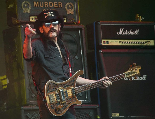 Motorhead frontman, hard-rock hero 'Lemmy' Kilmister dies in Los Angeles at 70 | iNFOnews.ca CP35836260