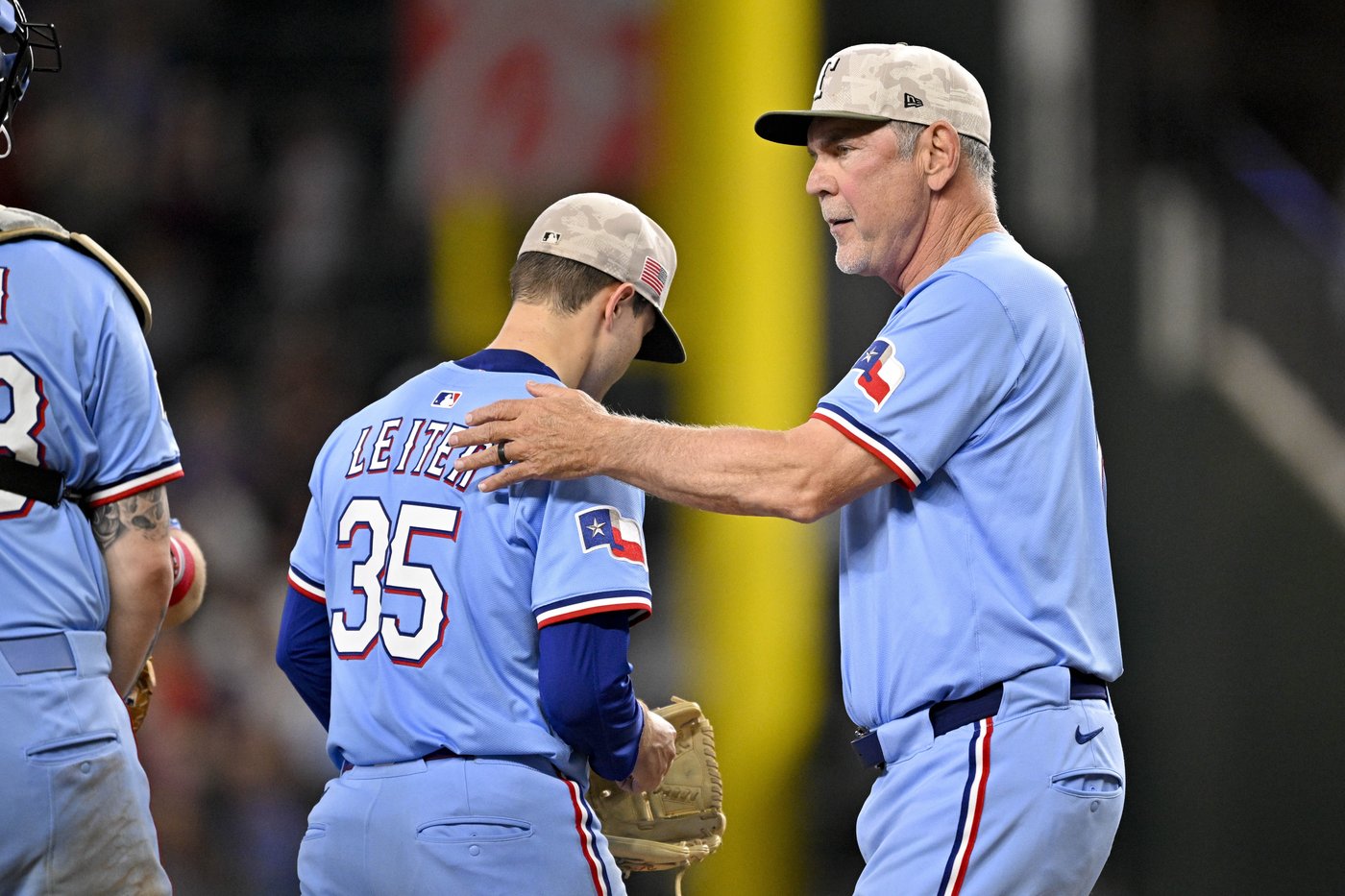 Jack Leiter's no-hit bid in duel with Framber Valdez ends in letdown as Rangers fall to Astros | iNFOnews.ca