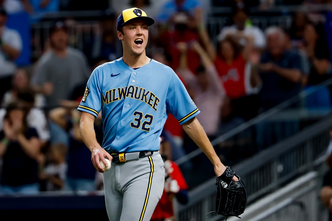 Brewers ace Jacob Misiorowski hits 104.2 mph, gives up 2 runs against Braves | iNFOnews.ca