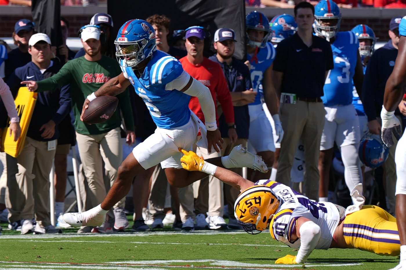 Chambliss' 385 scrimmage yards propels No. 13 Mississippi past No. 4 LSU, 24-19 | iNFOnews.ca