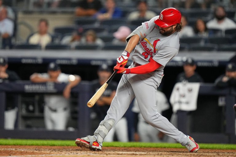 Alec Burleson hits 3 homers for Cardinals at Yankee Stadium after trade deadline passes | iNFOnews.ca