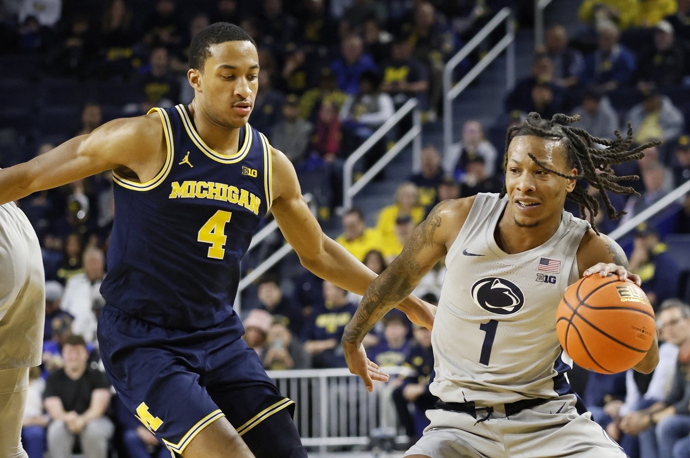 Tre Donaldson scores 7 during Michigan's game-closing 9-0 run for a 76-72 victory over Penn State | iNFOnews.ca