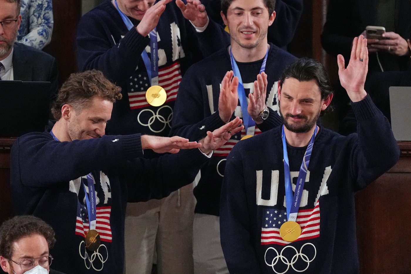US men's hockey team feted at State of the Union; Trump says women's team will be honored 'soon' | iNFOnews.ca US men's hockey team feted at State of the Union; Trump says women's team will be honored 'soon' | iNFOnews.ca
