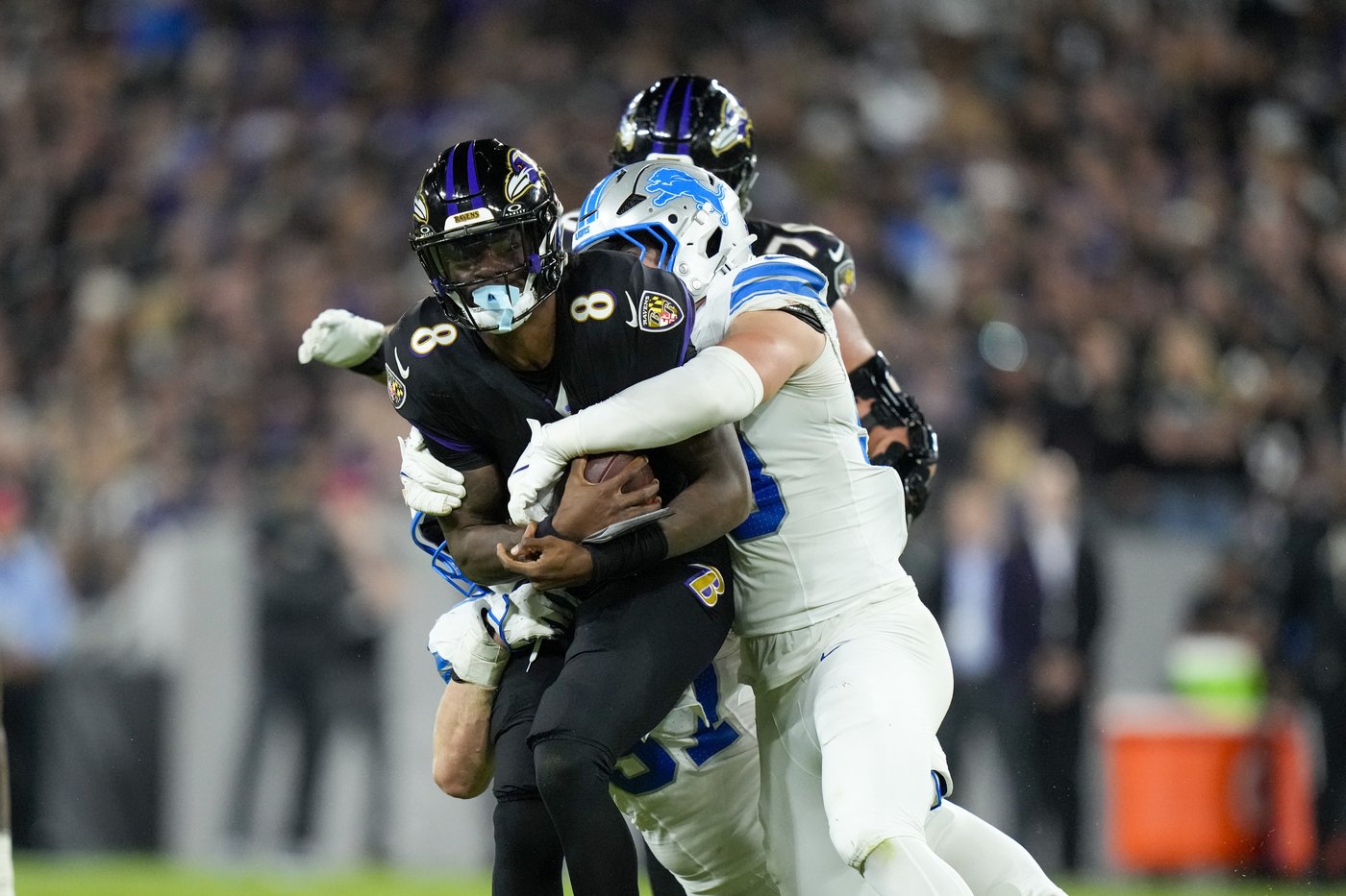 Ravens pushed around, Jackson chased down in humbling 38-30 loss to Lions | iNFOnews.ca