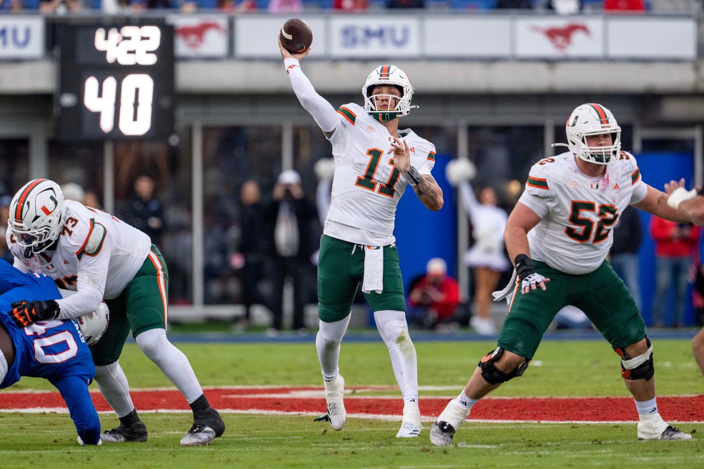 SMU knocks off No. 10 Miami 26-20 in overtime, damaging playoff hopes for Hurricanes | iNFOnews.ca