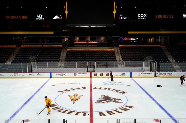 Arizona State hockey player, Blues draft pick still hospitalized after collapsing at workout | iNFOnews.ca