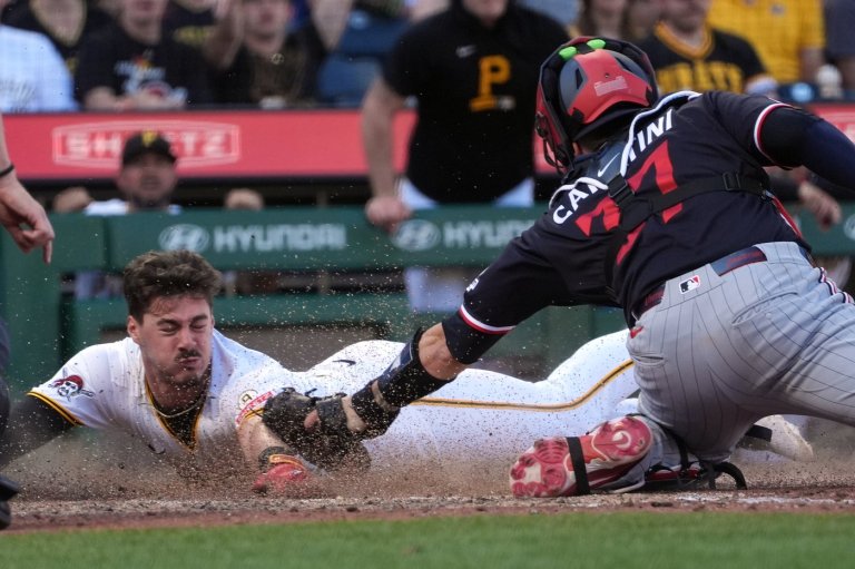 Jake Mangum homers and drives in 2 runs as Pirates hold off Twins 10-9 | iNFOnews.ca