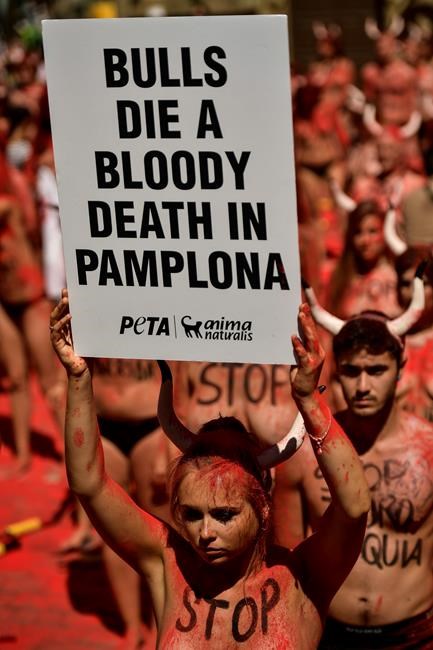 Rights activists call for "bloodless" Pamplona bull festival | iNFOnews.ca